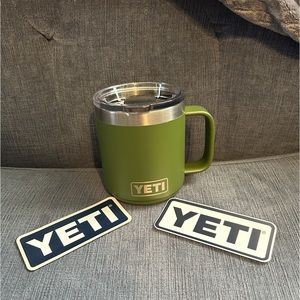 Yeti Rambler 10 oz Stackable Mug, Highland Green